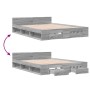 Cama con cajones madera ingeniería gris Sonoma 140x190 cm de vidaXL, Camas y somieres - Ref: Foro24-3280767, Precio: 172,68 €...