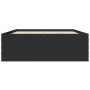 Estructura de cama madera de ingeniería negra 135x190 cm de vidaXL, Camas y somieres - Ref: Foro24-3280945, Precio: 144,44 €,...