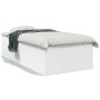 Estructura de cama madera de ingeniería blanca 100x200 cm de vidaXL, Camas y somieres - Ref: Foro24-3280958, Precio: 105,95 €...