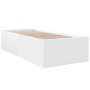 Estructura de cama madera de ingeniería blanca 100x200 cm de vidaXL, Camas y somieres - Ref: Foro24-3280958, Precio: 105,95 €...