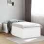 Estructura de cama madera de ingeniería blanca 100x200 cm de vidaXL, Camas y somieres - Ref: Foro24-3280958, Precio: 105,95 €...