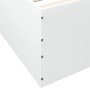 Estructura de cama madera de ingeniería blanca 100x200 cm de vidaXL, Camas y somieres - Ref: Foro24-3280958, Precio: 105,95 €...