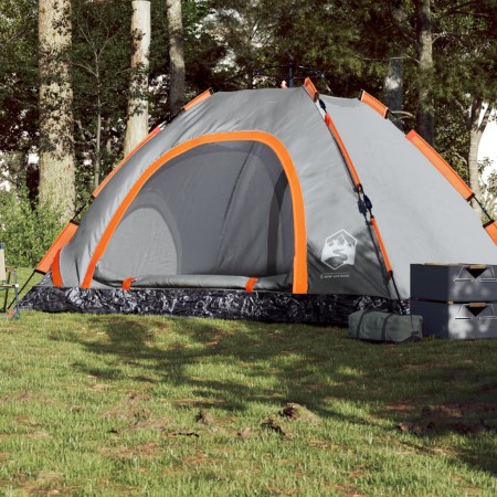 Tienda de campaña 5 personas apertura rápida gris y naranja de vidaXL, Tiendas de campaña - Ref: Foro24-4004175, Precio: 137,...