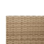 Sofá de jardín en forma de L con mesa y cojines ratán PE beige de vidaXL, Conjuntos de jardín - Ref: Foro24-369042, Precio: 2...