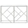 Console table silver stainless steel and tempered glass by vidaXL, Side tables - Ref: Foro24-349993, Price: 145,47 €, Discoun...