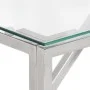 Console table silver stainless steel and tempered glass by vidaXL, Side tables - Ref: Foro24-349993, Price: 145,47 €, Discoun...