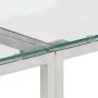 Console table silver stainless steel and tempered glass by vidaXL, Side tables - Ref: Foro24-349993, Price: 145,47 €, Discoun...