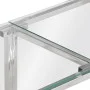 Console table silver stainless steel and tempered glass by vidaXL, Side tables - Ref: Foro24-349993, Price: 145,47 €, Discoun...