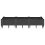 Jardinera con clavijas PP negro 125x40x28,5 cm de vidaXL, Maceteros y jardineras - Ref: Foro24-368012, Precio: 46,94 €, Descu...