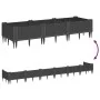 Jardinera con clavijas PP negro 125x40x28,5 cm de vidaXL, Maceteros y jardineras - Ref: Foro24-368012, Precio: 46,94 €, Descu...