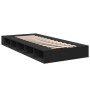 Estructura de cama madera de ingeniería negra 90x200 cm de vidaXL, Camas y somieres - Ref: Foro24-3280518, Precio: 125,88 €, ...
