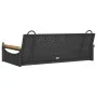Banco columpio de ratán sintético negro 109x62x40 cm de vidaXL, Bancos de jardín - Ref: Foro24-368143, Precio: 92,77 €, Descu...