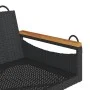 Banco columpio de ratán sintético negro 109x62x40 cm de vidaXL, Bancos de jardín - Ref: Foro24-368143, Precio: 92,77 €, Descu...