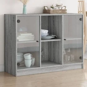 Aparador madera de ingeniería gris Sonoma 102x37x75,5 cm de vidaXL, Aparadores - Ref: Foro24-3295876, Precio: 100,43 €, Descu...