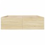 Estructura de cama madera de ingeniería roble Sonoma 160x200 cm de vidaXL, Camas y somieres - Ref: Foro24-3280911, Precio: 14...