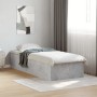 Estructura de cama madera de ingeniería gris hormigón 100x200cm de vidaXL, Camas y somieres - Ref: Foro24-3281052, Precio: 97...