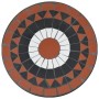 Mesa de bistró de mosaico cerámica terracota y blanco Ø50x70 cm de vidaXL, Mesas de jardín - Ref: Foro24-4003401, Precio: 77,...