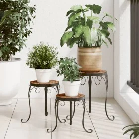 Soportes para plantas 3 uds cerámica terracota de vidaXL, Soportes para macetas - Ref: Foro24-4003393, Precio: 70,81 €, Descu...