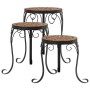 Soportes para plantas 3 uds cerámica terracota de vidaXL, Soportes para macetas - Ref: Foro24-4003393, Precio: 72,06 €, Descu...