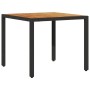 Set de comedor jardín 3 pzas con cojines ratán PE acacia negro de vidaXL, Conjuntos de jardín - Ref: Foro24-3278663, Precio: ...