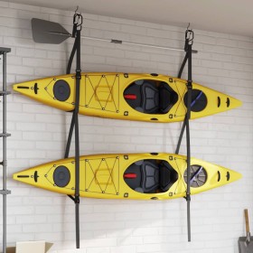 Correas de almacenamiento de kayak dobles y clips de remo 50 kg de vidaXL, Deportes acuáticos y navegación deportiva - Ref: F...