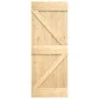 Schiebetür mit Beschlägen aus massivem Kiefernholz 80x210 cm von vidaXL, Türen - Ref: Foro24-3203159, Preis: 219,12 €, Rabatt: %