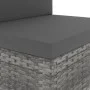 Sofá seccional de 2 plazas de ratán sintético gris de vidaXL, Sofás modulares de exterior - Ref: Foro24-49525, Precio: 229,80...