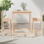 Set de mesa y taburetes altos 3 piezas madera maciza de pino de vidaXL, Conjuntos de jardín - Ref: Foro24-3154735, Precio: 16...