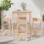 Set de mesa y taburetes altos jardín 5 pzas madera maciza pino de vidaXL, Conjuntos de jardín - Ref: Foro24-3154740, Precio: ...