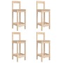 Set de mesa y taburetes altos jardín 5 pzas madera maciza pino de vidaXL, Conjuntos de jardín - Ref: Foro24-3154740, Precio: ...