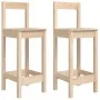 Hohe Hocker 2 Stück aus massivem Kiefernholz 40x41,5x112 cm von vidaXL, Essstühle - Ref: Foro24-822142, Preis: 84,89 €, Rabat...
