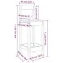 Hohe Hocker 2 Stück aus massivem Kiefernholz 40x41,5x112 cm von vidaXL, Essstühle - Ref: Foro24-822142, Preis: 84,89 €, Rabat...
