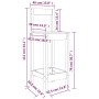 Taburetes altos 2 uds madera maciza de pino 40x41,5x112 cm de vidaXL, Sillas de comedor - Ref: Foro24-822142, Precio: 85,96 €...