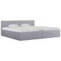 Cama hidráulica con almacenaje y LED tela gris claro 180x200 cm de vidaXL, Camas y somieres - Ref: Foro24-285581, Precio: 358...