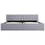 Cama hidráulica con almacenaje y LED tela gris claro 180x200 cm de vidaXL, Camas y somieres - Ref: Foro24-285581, Precio: 358...