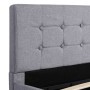 Cama hidráulica con almacenaje y LED tela gris claro 180x200 cm de vidaXL, Camas y somieres - Ref: Foro24-285581, Precio: 358...