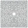 Placa de peso para sombrilla 4 uds granito gris cuadrada 100kg de vidaXL, Bases para sombrillas - Ref: Foro24-276268, Precio:...