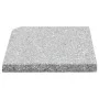 Placa de peso para sombrilla 4 uds granito gris cuadrada 100kg de vidaXL, Bases para sombrillas - Ref: Foro24-276268, Precio:...