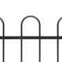 Gartenzaun mit schwarzen Stahlringspitzen 11,9 x 0,6 m von vidaXL, Zaunpaneele - Ref: Foro24-277644, Preis: 299,63 €, Rabatt: %