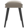 Reposapiés de terciopelo gris claro 45x29,5x35 cm de vidaXL, Otomanas - Ref: Foro24-341504, Precio: 33,87 €, Descuento: %