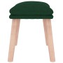 Reposapiés de tela verde oscuro 45x29,5x35 cm de vidaXL, Otomanas - Ref: Foro24-341429, Precio: 36,69 €, Descuento: %