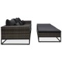 Set de sofás de jardín con cojines 5 pzas ratán sintético gris de vidaXL, Sofás de exterior - Ref: Foro24-49531, Precio: 853,...