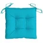 Cojines para silla 2 unidades tela turquesa 40x40x7 cm de vidaXL, Cojines para sillas y sofás - Ref: Foro24-361504, Precio: 2...