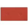 Wall panels 12 pcs red synthetic leather 30x15 cm 0.54 m² by vidaXL, Wall covering - Ref: Foro24-343969, Price: 19,87 €, Disc...