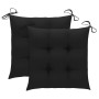Sillas de jardín plegables con cojines 2 unidades bambú de vidaXL, Sillas de jardín - Ref: Foro24-3064009, Precio: 114,44 €, ...