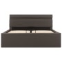 Cama canapé hidráulica con LED cuero sintético gris 140x200 cm de vidaXL, Camas y somieres - Ref: Foro24-285555, Precio: 388,...