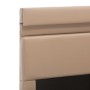 Cama canapé hidráulica LED cuero sintético capuchino 120x200 cm de vidaXL, Camas y somieres - Ref: Foro24-285560, Precio: 346...
