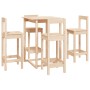 Set de bar 5 piezas madera maciza de pino de vidaXL, muebles para cocinas y comedores - Ref: Foro24-3124742, Precio: 235,72 €...