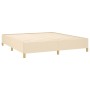 Cama box spring con colchón tela color crema 160x200 cm de vidaXL, Camas y somieres - Ref: Foro24-3128618, Precio: 615,01 €, ...