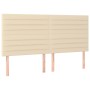 Cama box spring con colchón tela color crema 160x200 cm de vidaXL, Camas y somieres - Ref: Foro24-3128618, Precio: 615,01 €, ...